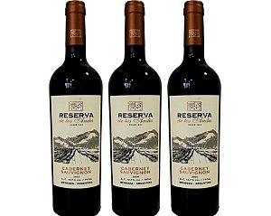 Kit 3 Tintos Reserva de los Andes Cabernet Sauvignon