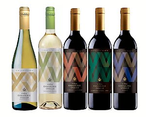 Linha Errazuriz Ovalle Collection - Kit 5 vinhos: Chardonnay, Sauvignon Blanc, Cabernet Franc, Merlot e Cabernet Sauvignon