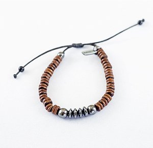 PULSEIRA MADEIRA MARROM/ HEMATITA