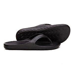 Chinelo nuvem de tiras super leve, ortopédico e antiderrapante - Preto