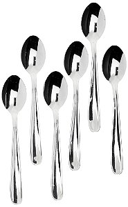 Conjunto De Colheres Para Café Inox 6 Pç Tramontina Inox