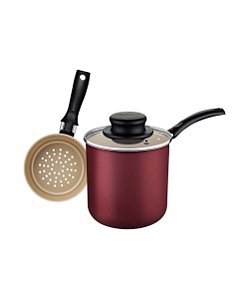 Cuscuzeira Individual Tramontina Turim 10cm 0,8L Vermelha Panela Antiaderente Original