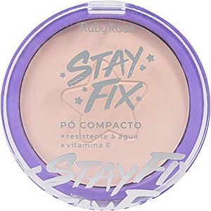 Pó compacto stay fix  C10 ruby  Rose