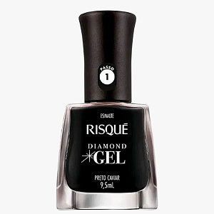 Risqué Diamond Gel Preto Caviar - Esmalte Cremoso 9,5ml