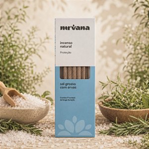 Incenso Natural Nirvana - Sal Grosso com Ervas