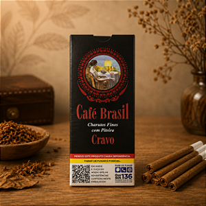 Cigarrilha Café Brasil - Cravo (com piteira)