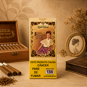Cigarrilha Baronesa - Chocolate (com piteira)