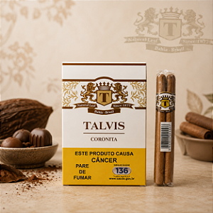 Charutinho/Cigarrilha Talvis Coronita - Chocolate (sem piteira)