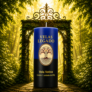 Vela de 7 dias - Azul e Preta