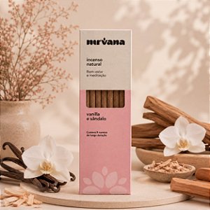 Incenso Natural Nirvana - Vanilla e Sândalo