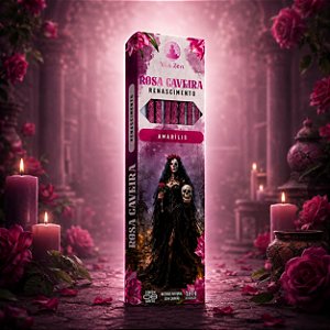 Incenso Vila Zen Orixás e Entidades - Rosa Caveira