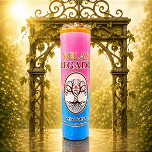 Vela de 200gr - Rosa e Azul
