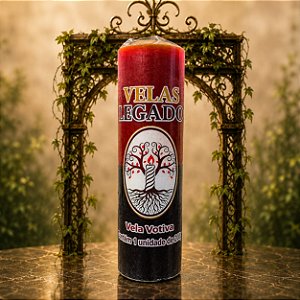 Vela de 200gr - Vermelha e Preta