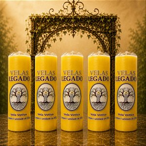 Kit 5 Velas de 200gr - Amarela