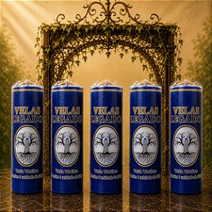 Kit 5 Velas de 200gr - Azul Escuro
