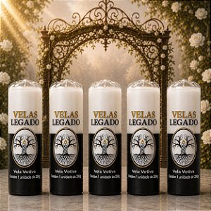 Kit 5 Velas de 200gr - Branca e Preta