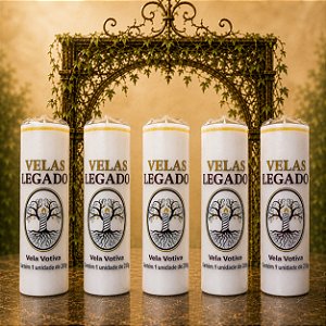 Kit 5 Velas de 200gr - Branca