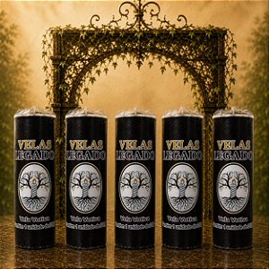 Kit 5 Velas de 200gr - Preta
