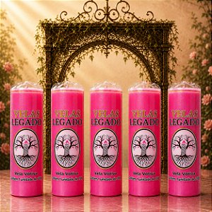 Kit 5 Velas de 200gr - Rosa