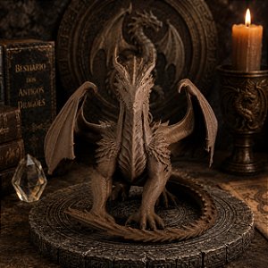 Dragão Marrom - 8cm