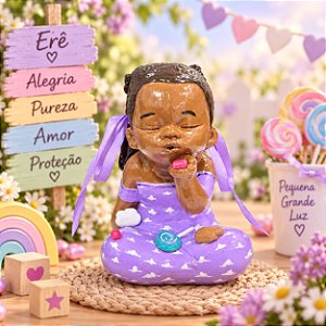 Erê - Roupa Lilás - 15cm