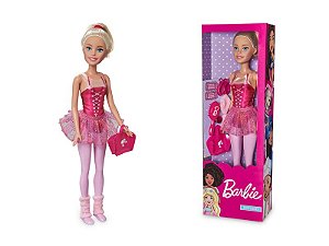Boneca Barbie Bailarina Gigante com Acessórios - Pupee
