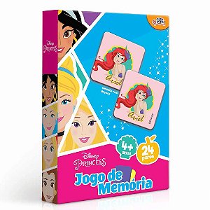 Jogo da Memória Princesas Disney 24 Pares - Toyster