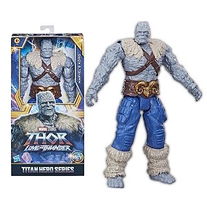 Boneco Korg Thor Amor e Trovão Titan Hero F5326 - Hasbro