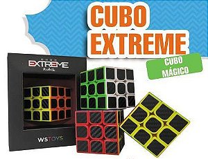 Cubo Mágico 3x3 Black Carbon - Ws Toys