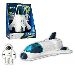 Ônibus Espacial Space Explorer C/ Astronauta Luz e Som - Multikids