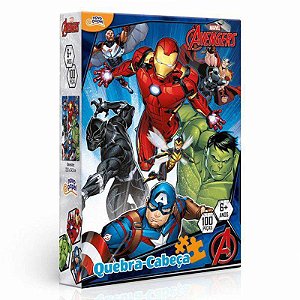 Quebra-cabeça Vingadores Marvel 100 Peças 8035 - Toyster
