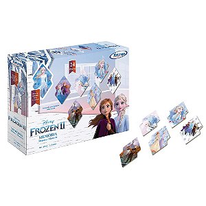 Jogo da Memória Frozen II 24 Peças em Madeira - Xalingo