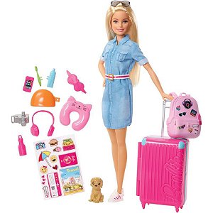 Boneca Barbie Viajante Explorar e Descobrir FWV25 - Mattel