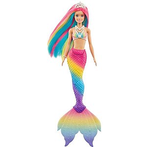 Boneca Barbie Sereia Dreamtopia Muda de Cor Na Água GTF89 - Mattel