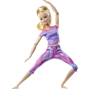 Boneca Barbie Articulada Feita Para Mexer Loira GXF04 - Mattel