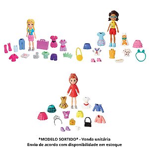 Boneca Polly Pocket Kit De Viagem - Mattel - A sua Loja de