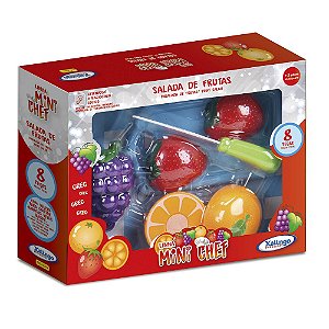 Kit Frutinhas com Velcro Mini Chef Sala de Frutas - Xalingo
