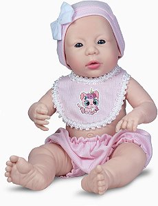 Boneca Bebê Reborn Doll Realist com Babador - Sidnyl