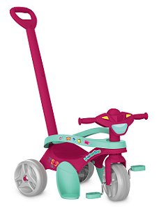 Triciclo Mototico Passeio e Pedal Rosa - Bandeirante