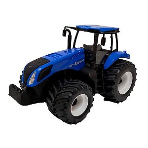 Trator T8 New Holland Agriculture Azul Pneus Borracha - Usual