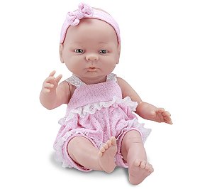 Boneca  Seu Bebê Recém Nascido com Mamadeira - Roma