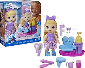 Boneca Baby Alive Salão de Beleza de Espuma Loira F5112 - Hasbro