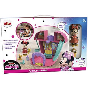 Pet Shop da Minnie Maleta Playset com Acessórios - Elka