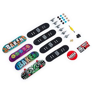 Tech Deck - Skate de Dedo Ultra Pack com 4 + Acessórios - Sunny