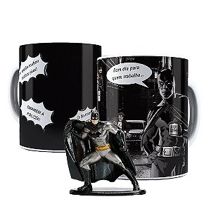 Kit Caneca + Nano MetalFigs Batman