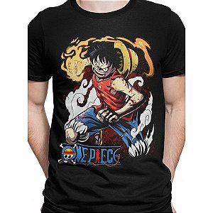 Camiseta Basica Anime One Piece Luffy Gear 5 laughing rindo em Promoção na  Americanas