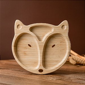Prato Raposa de Bambu com Ventosa