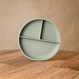 Prato com Divisórias e Ventosa de Silicone