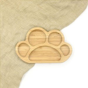 Prato Patinha de Bambu com Ventosa