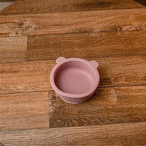 Bowl Infantil De Urso Em Silicone Com Ventosa